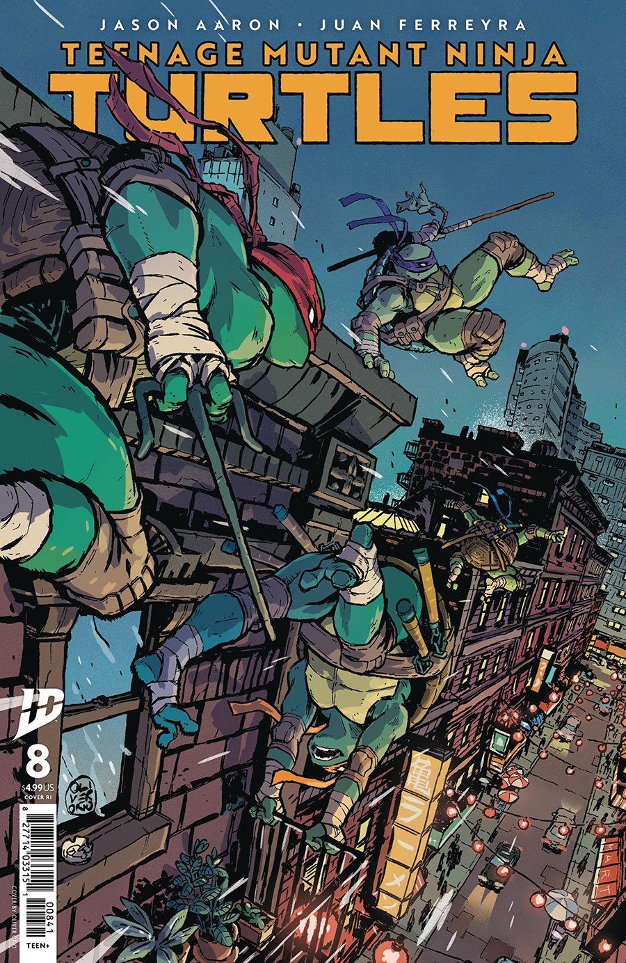 Teenage Mutant Ninja Turtles Vol 6 #8 Cover F Incentive Oliver Ono Variant Cover