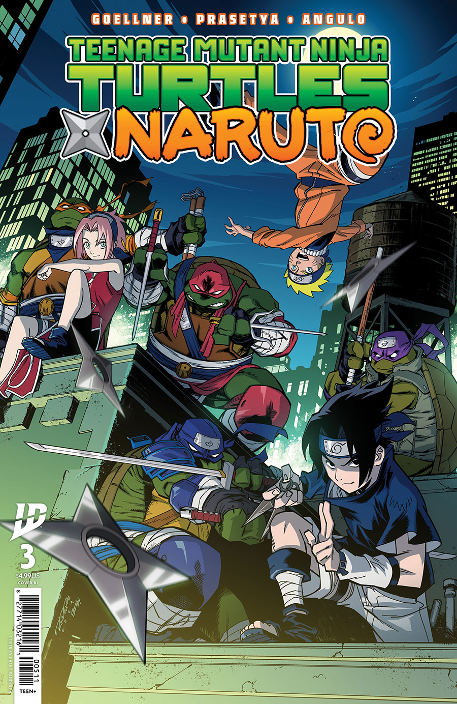Teenage Mutant Ninja Turtles x Naruto #3 Cover F Incentive Khary Randolph Variant Cover