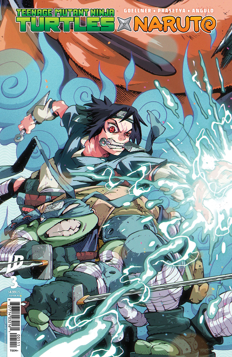Teenage Mutant Ninja Turtles x Naruto #3 Cover G Incentive Ricardo Lopez Ortiz Variant Cover