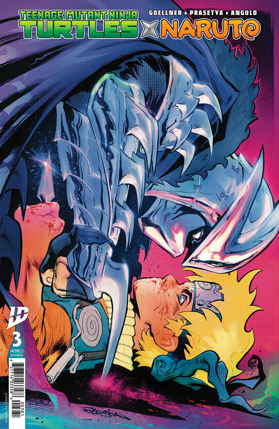 Teenage Mutant Ninja Turtles x Naruto #3 Cover H Incentive Pat Gleason Variant Cover