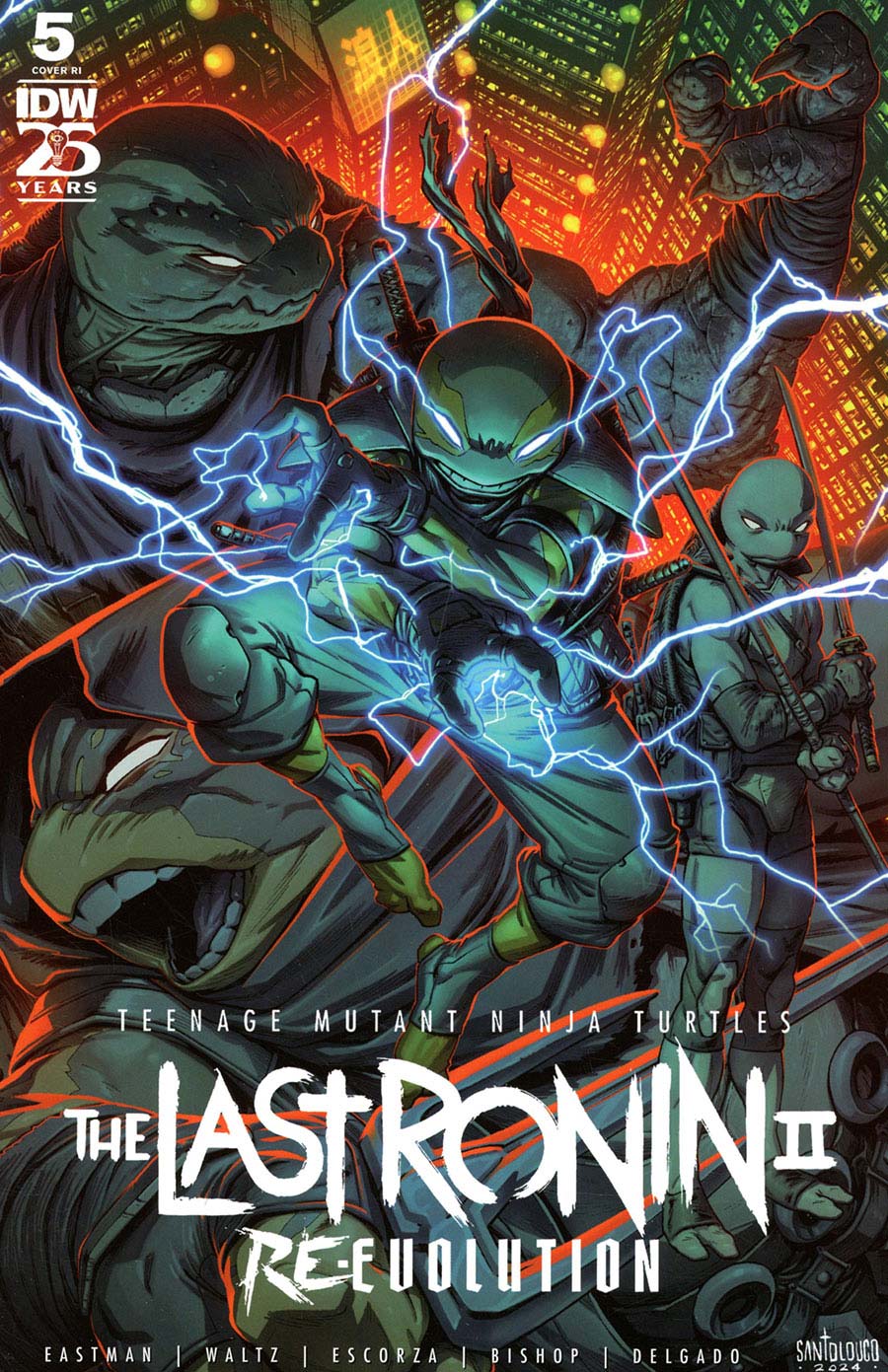 Teenage Mutant Ninja Turtles The Last Ronin II Re-Evolution #5 Cover E Incentive Mateus Santolouco Variant Cover