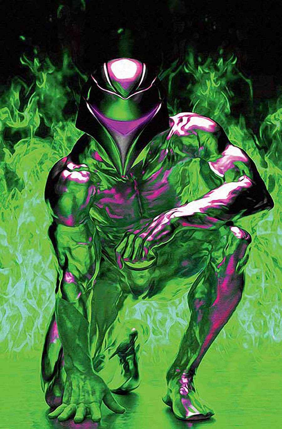 SilverHawks Vol 2 #1 Cover Z-T Incentive Mark Spears Green Virgin Cover