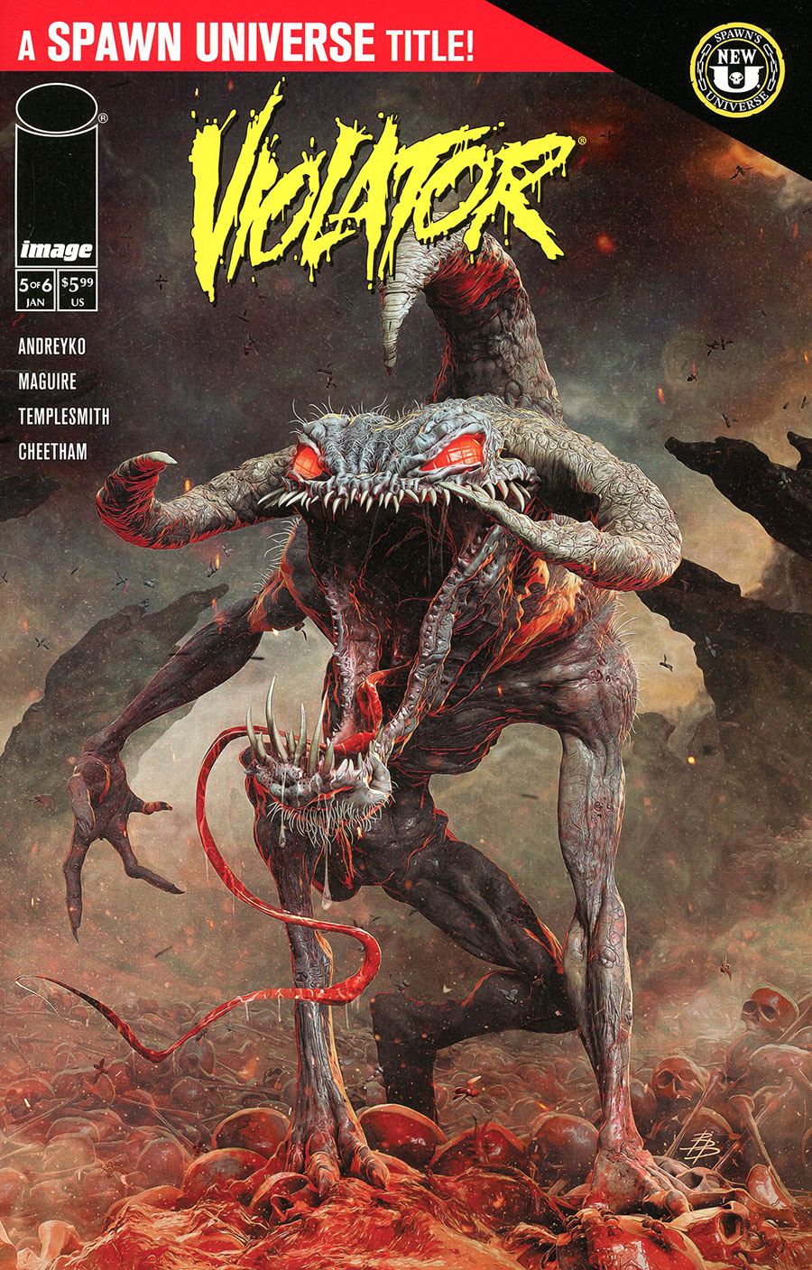 Spawn Violator Origin #5 Cover B Variant Bjorn Barends Cover