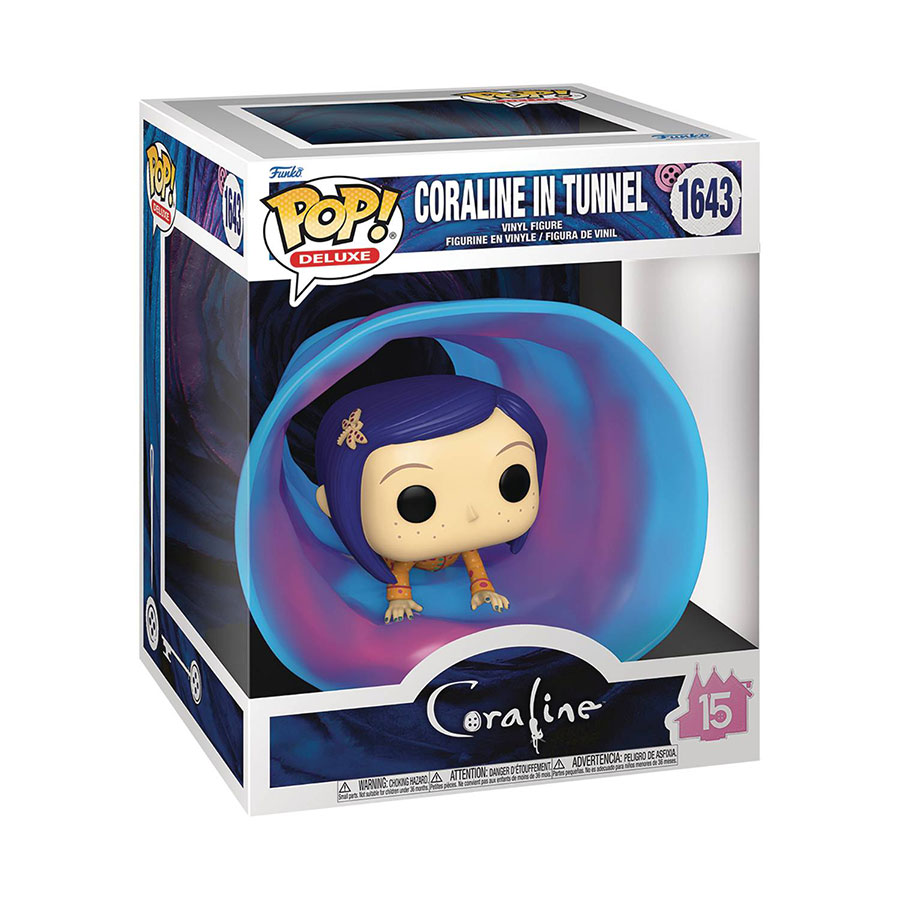 POP Deluxe Coraline 15th Anniversary Coraline In Tunnel Vinyl Figure