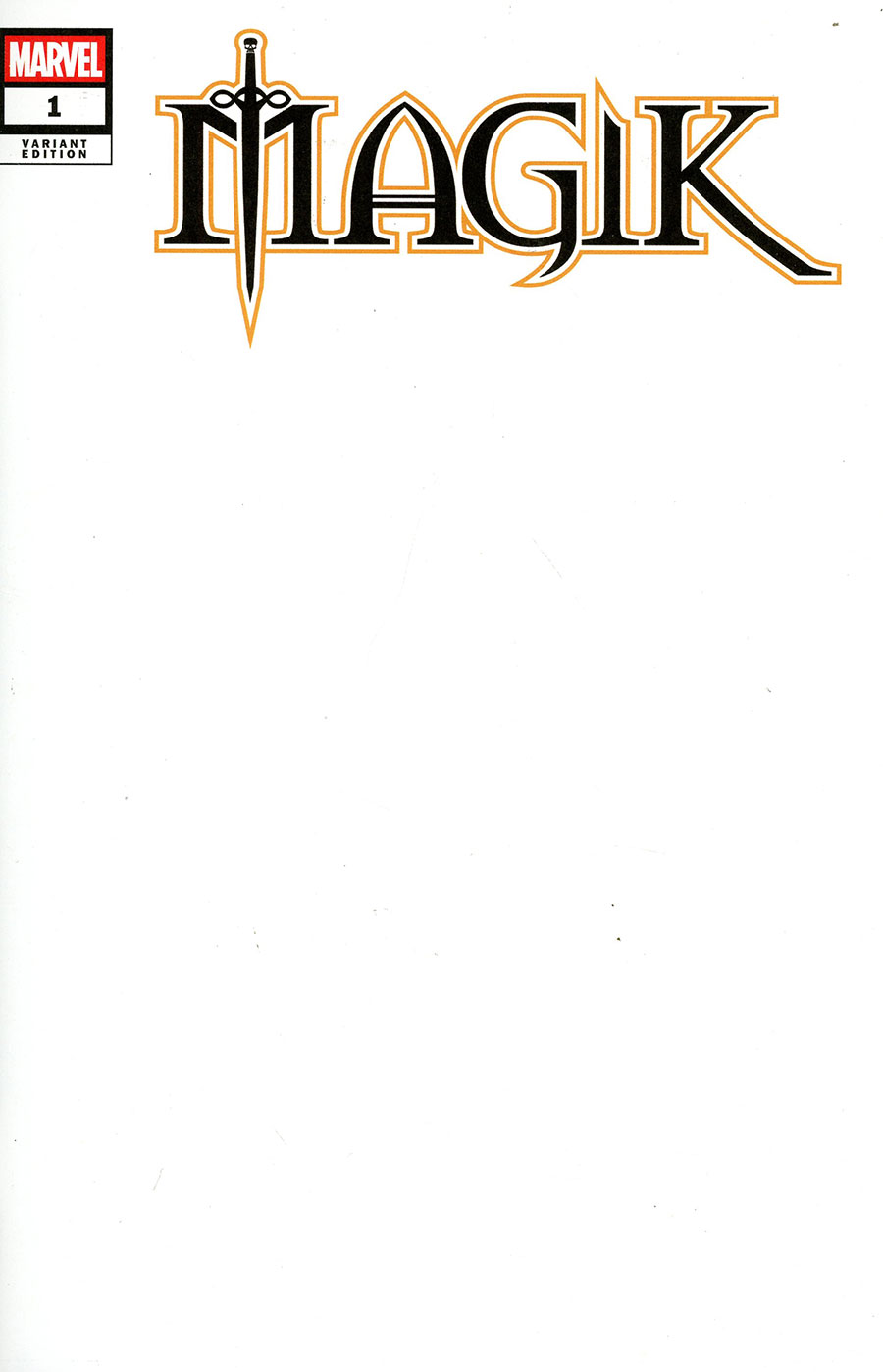 Magik Vol 2 #1 Cover L 2nd Ptg Blank Variant Cover
