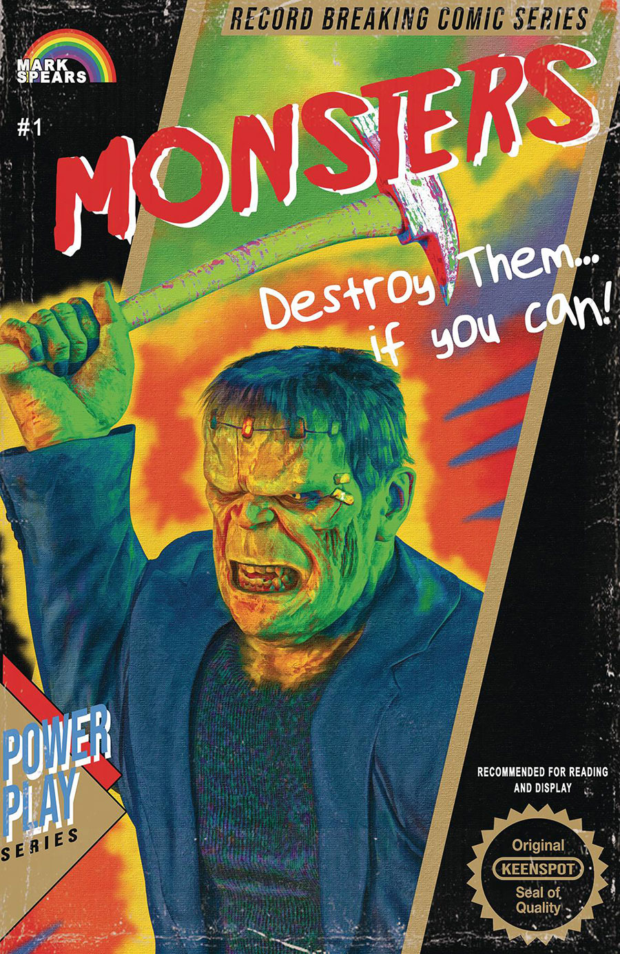 Mark Spears Monsters #1 Cover P 4th Ptg B Incentive Mark Spears Video Game Homage Variant Cover