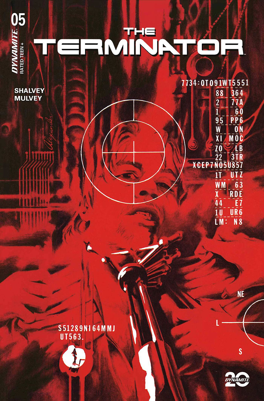 Terminator Vol 4 #5 Cover P Variant Alex Ross Burning Earth Icon Cover