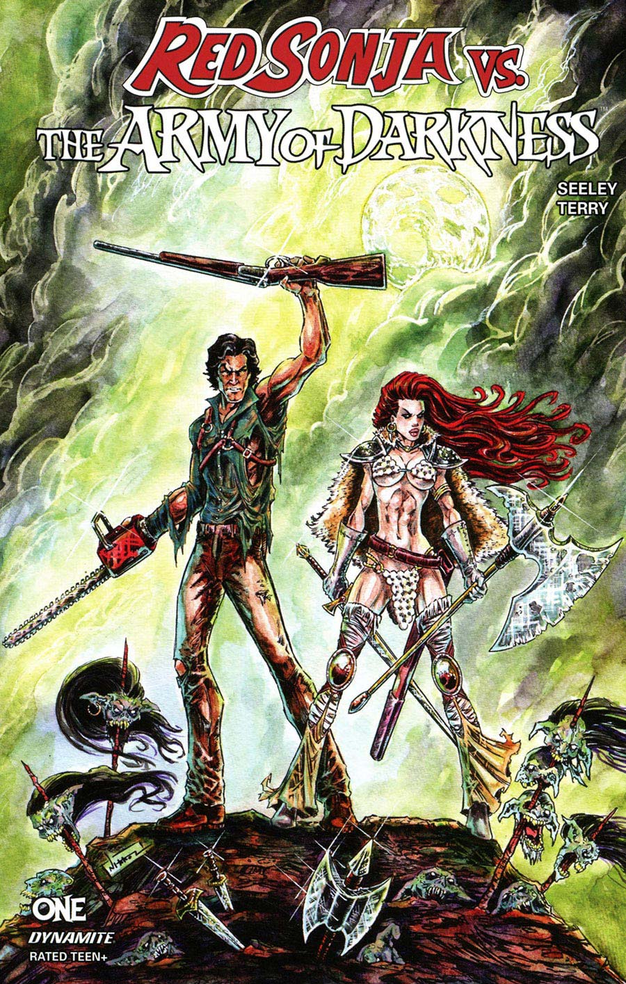 Red Sonja vs The Army Of Darkness #1 Cover D Variant Nikkol Jelenic Cover