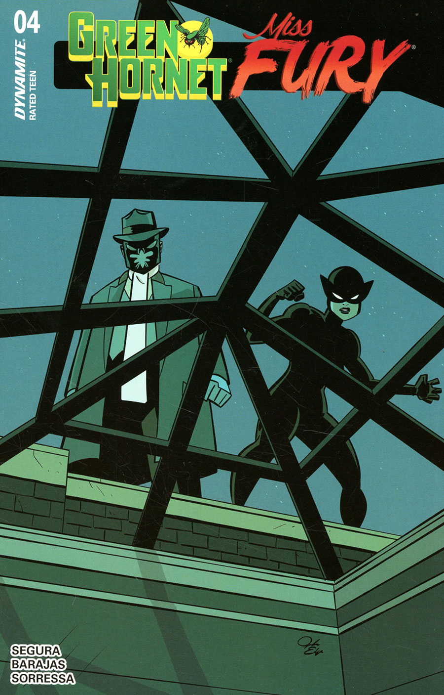 Green Hornet Miss Fury #4 Cover D Variant Jacob Edgar Cover