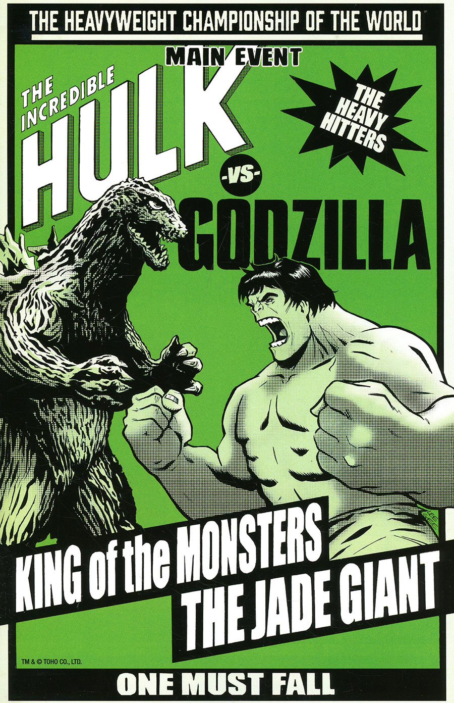 Godzilla vs Hulk #1 (One Shot) Cover B Variant Lee Garbett Versus Cover (Limit 1 Per Customer)