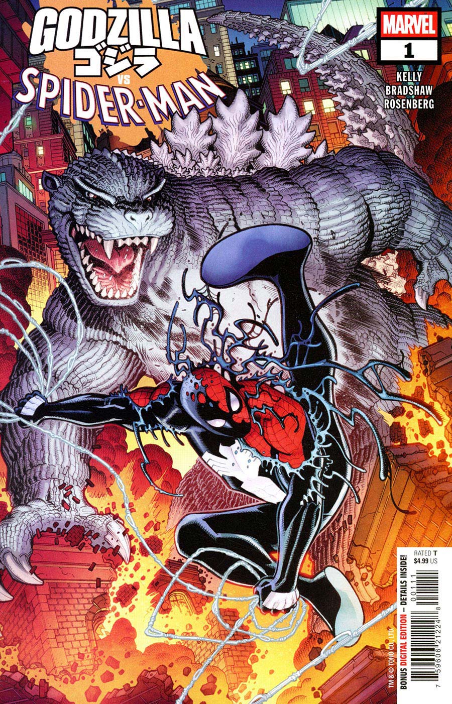 Godzilla vs Spider-Man #1 (One Shot) Cover A Regular Nick Bradshaw Cover