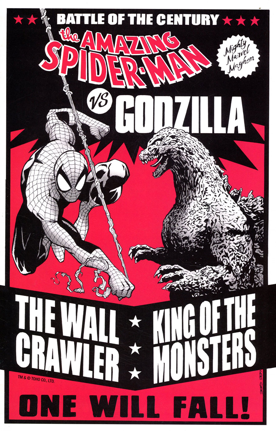 Godzilla vs Spider-Man #1 (One Shot) Cover B Variant Lee Garbett Versus Cover (Limit 1 Per Customer)