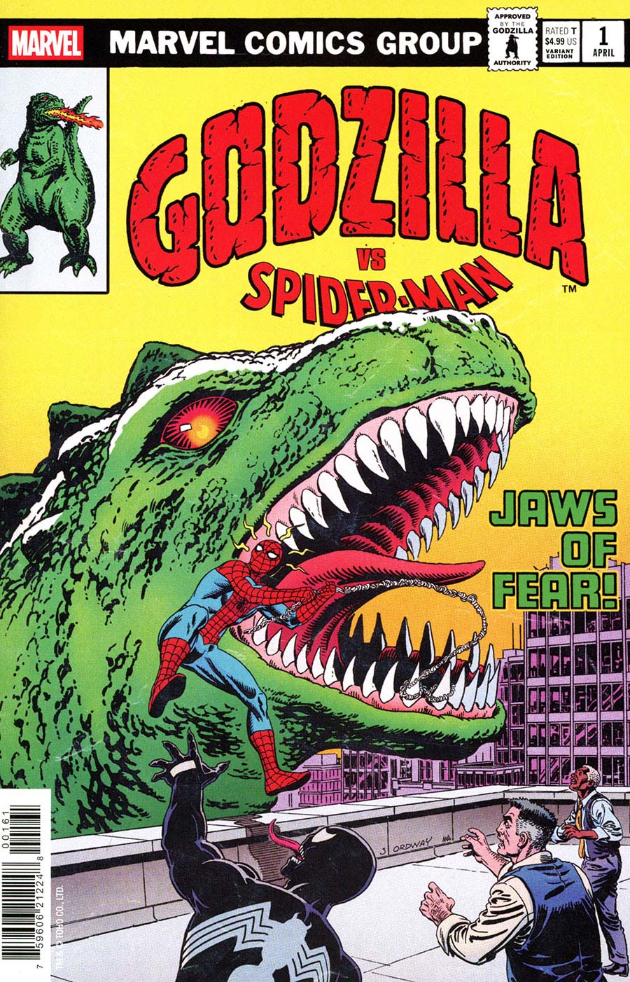 Godzilla vs Spider-Man #1 (One Shot) Cover D Variant Jerry Ordway Godzilla King Of The Monsters Homage Cover