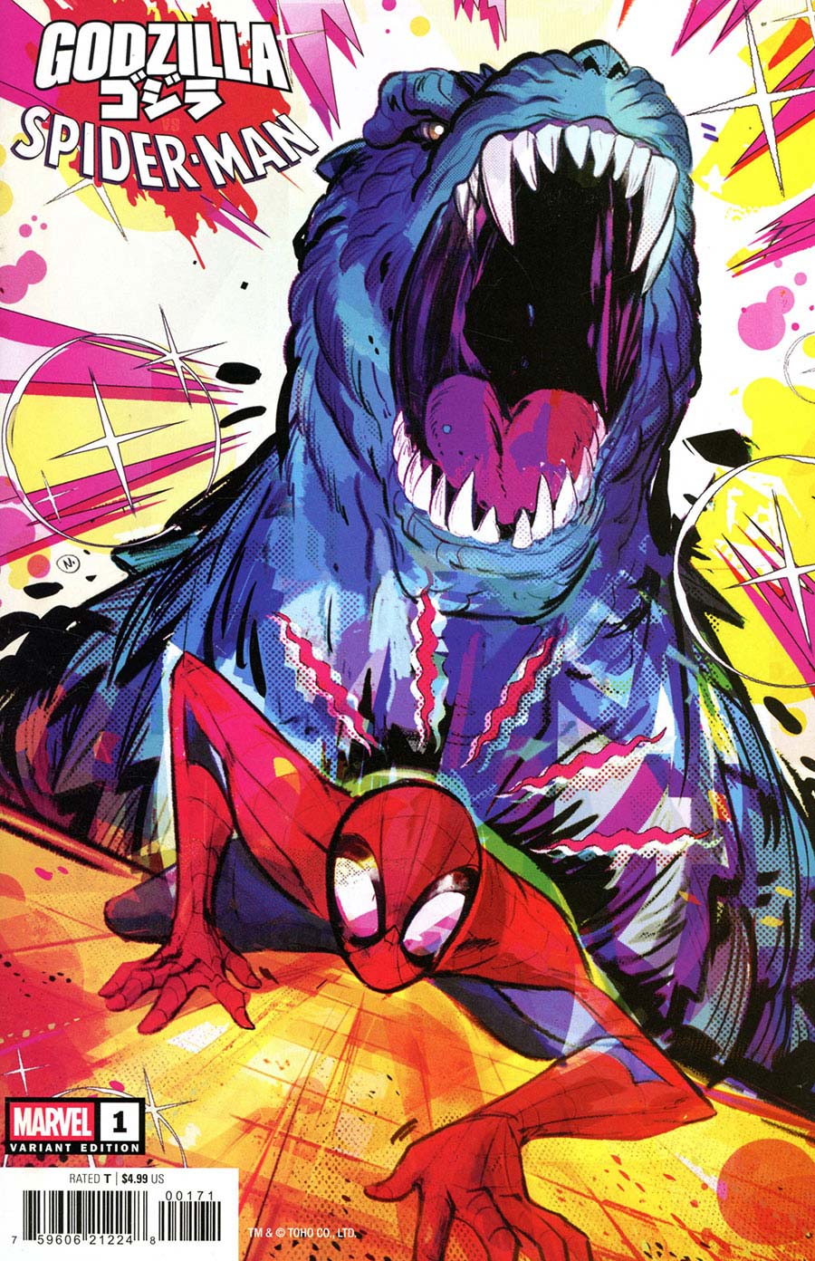 Godzilla vs Spider-Man #1 (One Shot) Cover G Variant Nicoletta Baldari Cover
