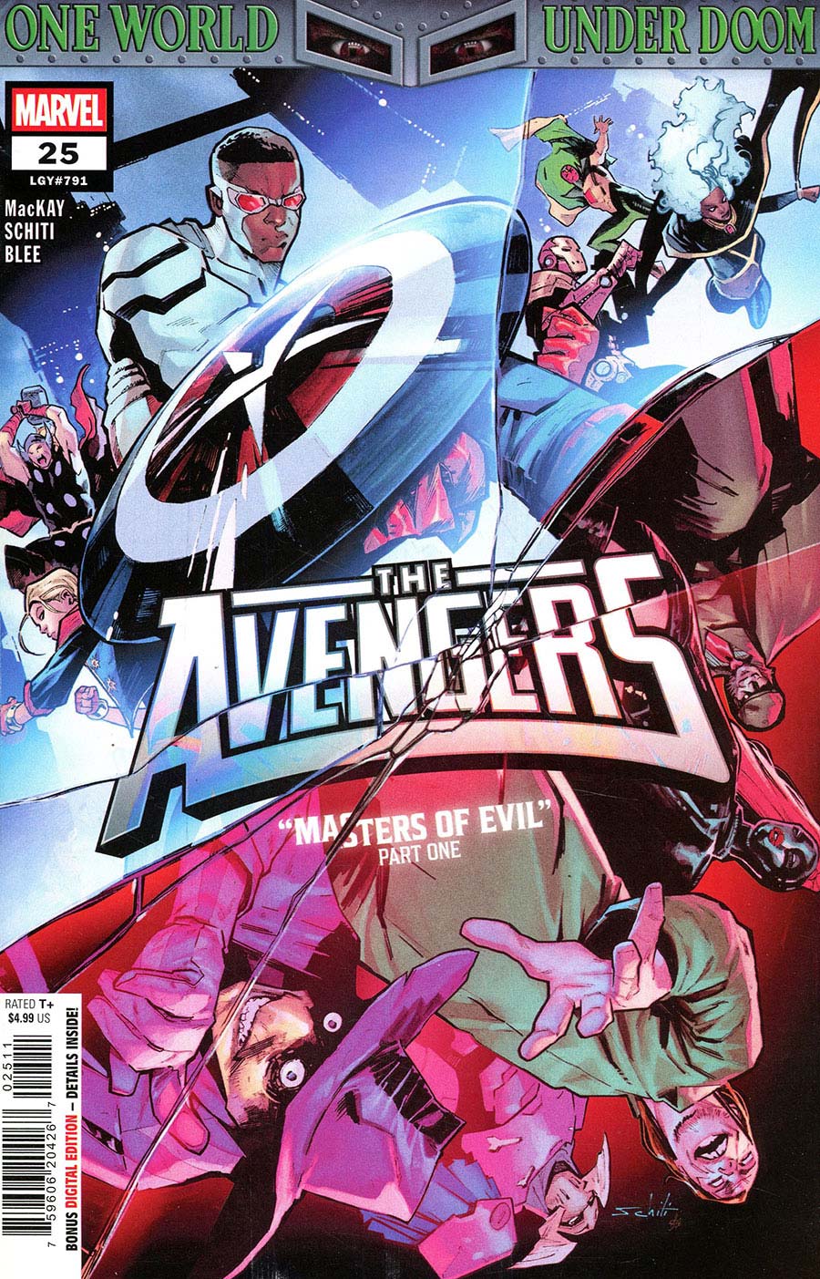 Avengers Vol 8 #25 Cover A Regular Valerio Schiti Cover (One World Under Doom Tie-In)