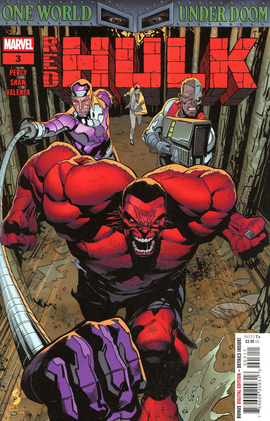 Red Hulk #3 Cover A Regular Geoff Shaw Cover (One World Under Doom Tie-In)