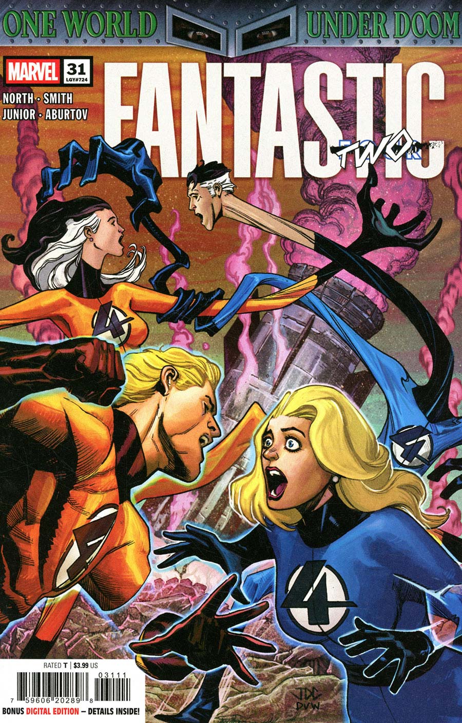 Fantastic Four Vol 7 #31 Cover A Regular Joshua Cassara Cover (One World Under Doom Tie-In)