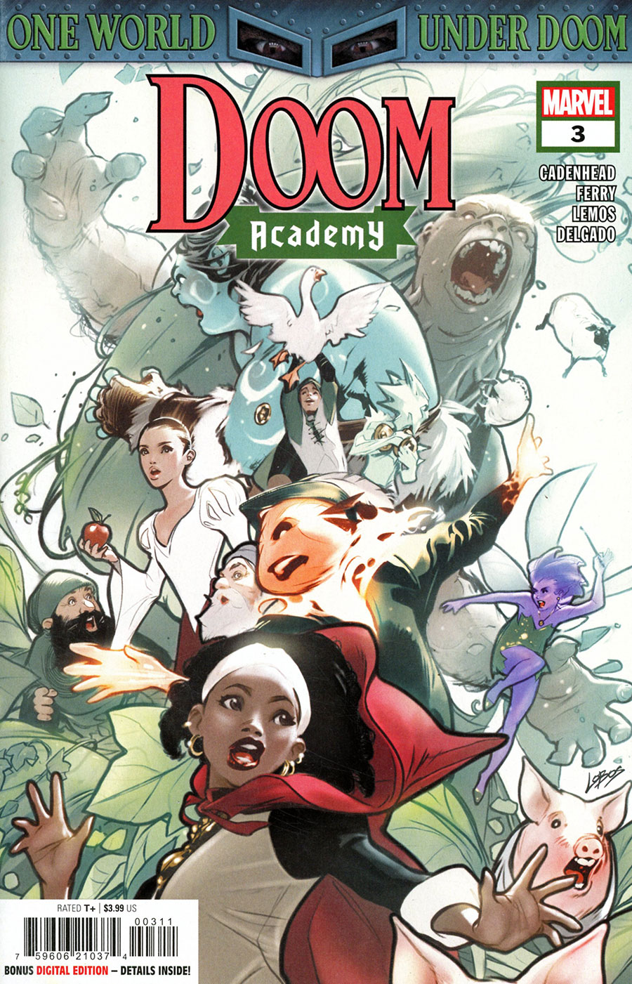 Doom Academy #3 Cover A Regular Pablo Villalobos Cover (One World Under Doom Tie-In)