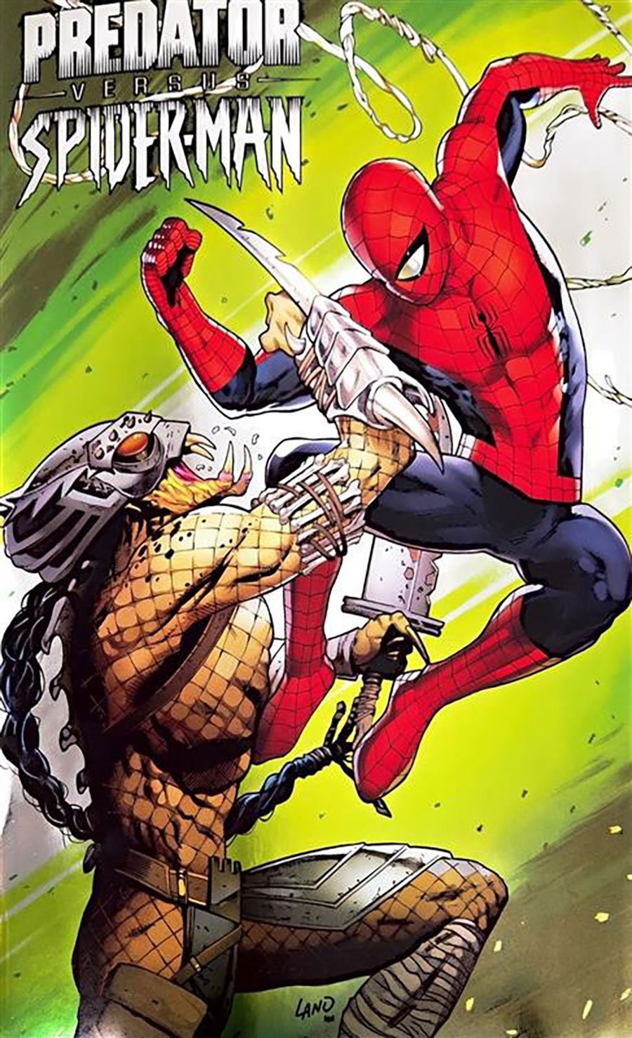 Predator vs Spider-Man #1 Cover D Variant Greg Land Foil Cover