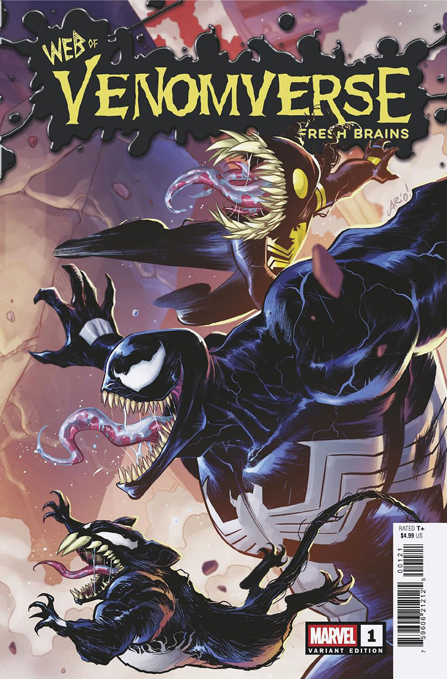 Web Of Venomverse Fresh Brains #1 (One Shot) Cover B Variant Ario Anindito Connecting Cover