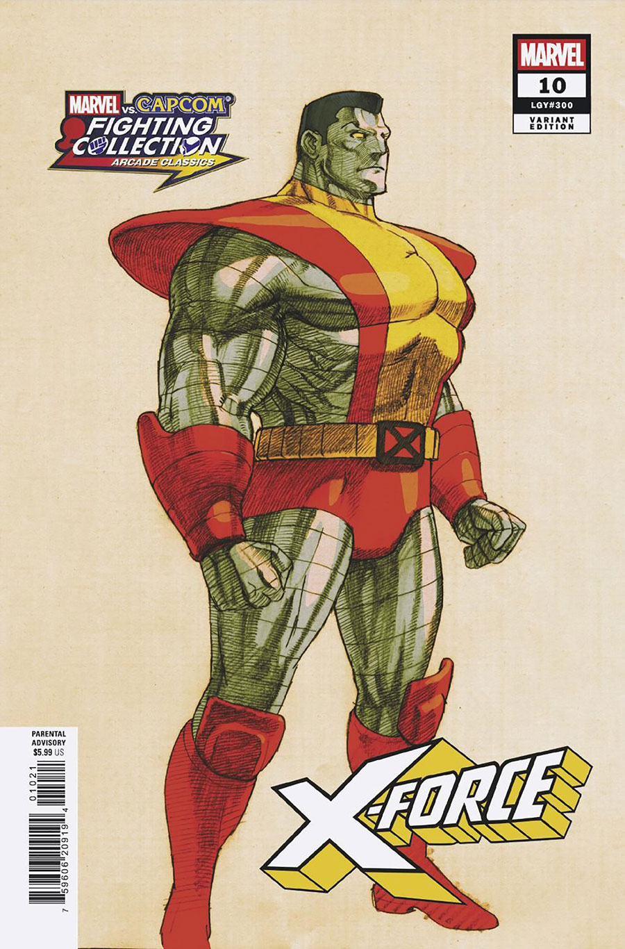 X-Force Vol 7 #10 Cover B Variant Bengus Marvel vs Capcom Cover (#300)