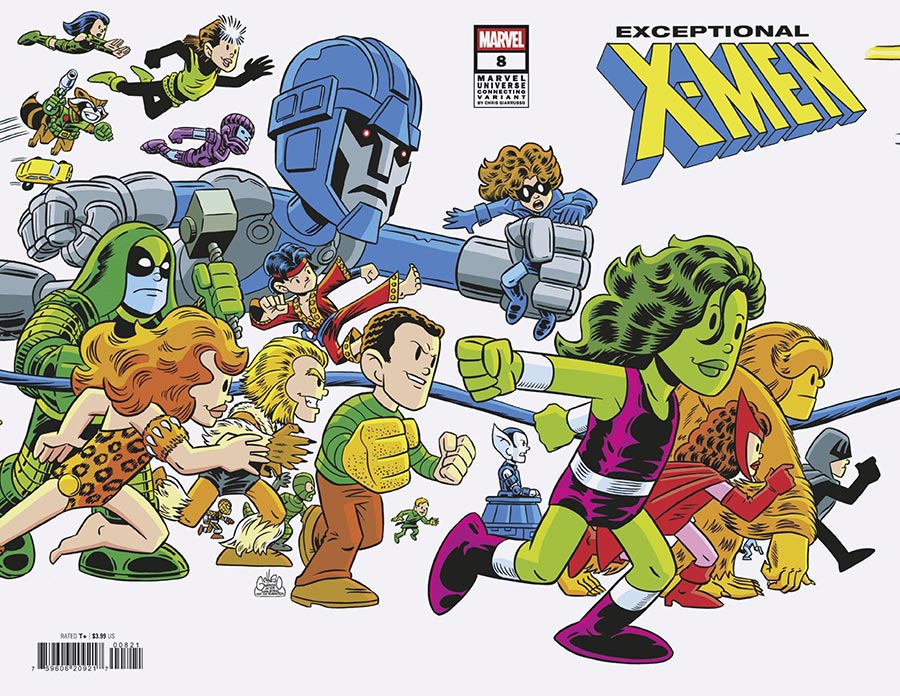Exceptional X-Men #8 Cover B Variant Chris Giarrusso Marvel Universe Connecting Wraparound K Cover