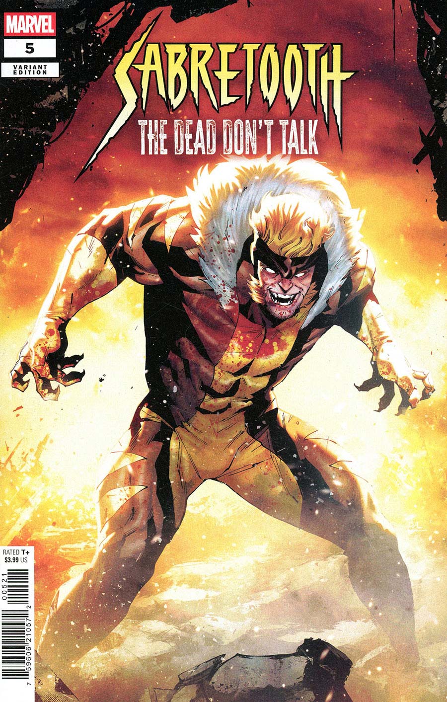 Sabretooth The Dead Dont Talk #5 Cover B Variant Rafael De Latorre Cover