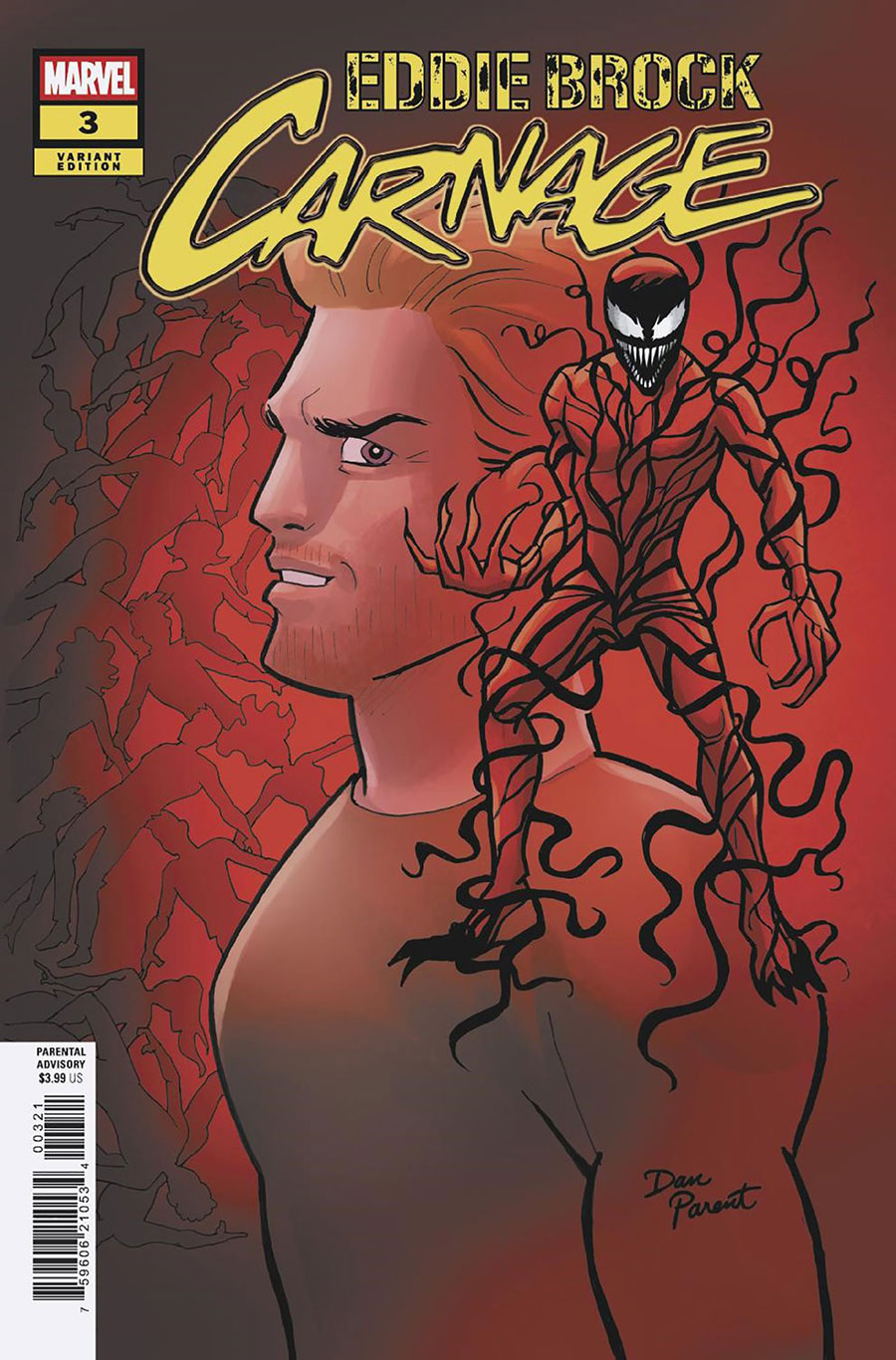 Eddie Brock Carnage #3 Cover B Variant Dan Parent Cover