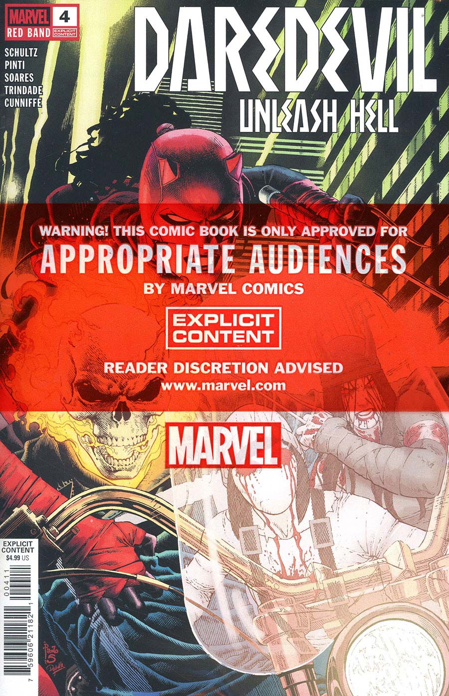 Daredevil Unleash Hell Red Band #4 Cover A Regular Paulo Siqueira Cover With Polybag