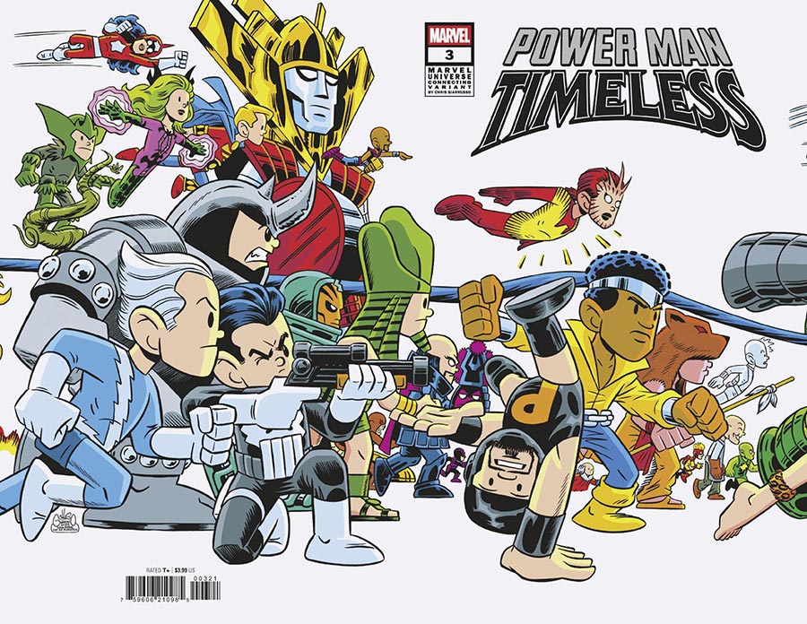 Power Man Timeless #3 Cover B Variant Chris Giarrusso Marvel Universe Connecting Wraparound J Cover