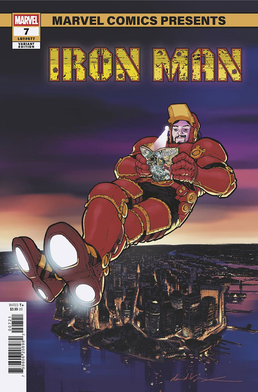 Iron Man Vol 7 #7 Cover B Variant David Lopez Marvel Comics Presents Cover