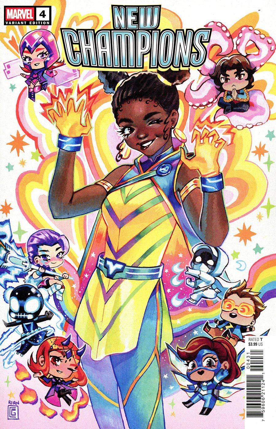 New Champions #4 Cover C Variant Rian Gonzales Cover
