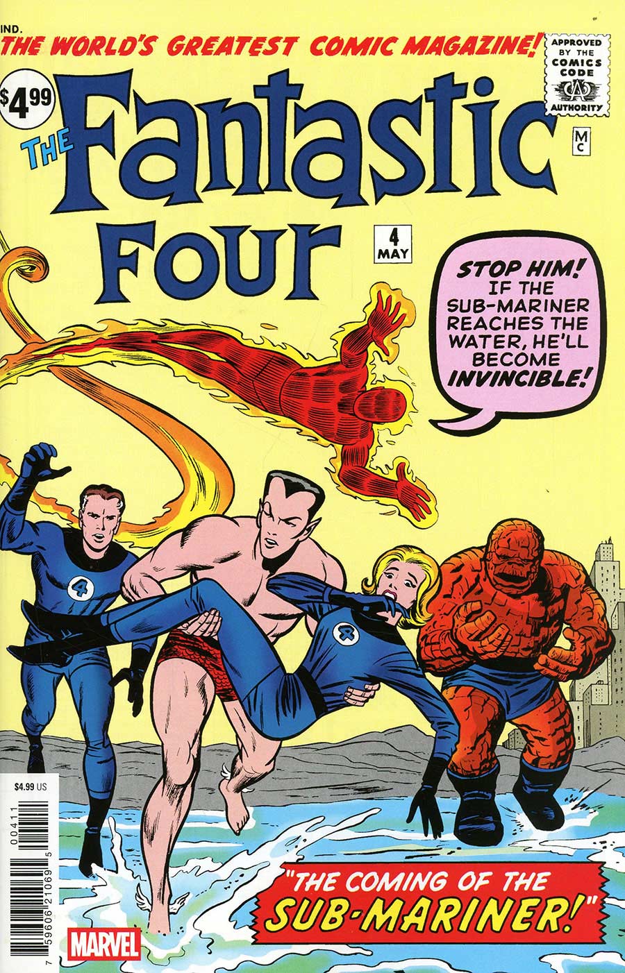 Fantastic Four #4 Cover B Facsimile Edition Regular Jack Kirby Cover