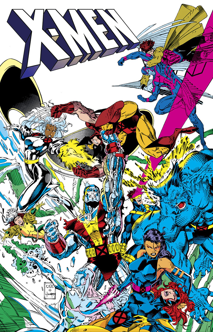X-Men Blue & Gold Mutant Genesis Omnibus HC Direct Market Jim Lee Fallout Variant Cover