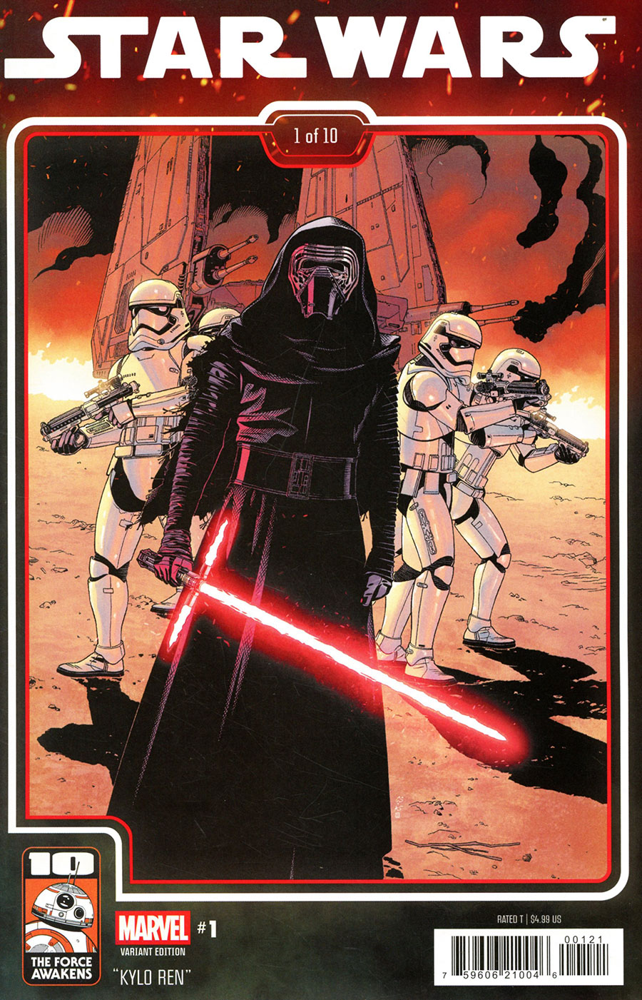 Star Wars Vol 6 #1 Cover B Variant Chris Sprouse The Force Awakens 10th Anniversary Cover