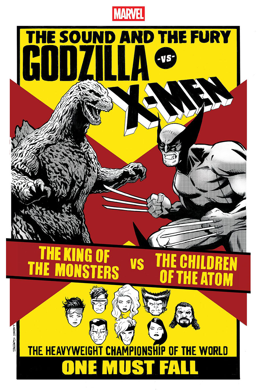 Godzilla vs X-Men #1 (One Shot) Cover B Variant Lee Garbett Versus Cover