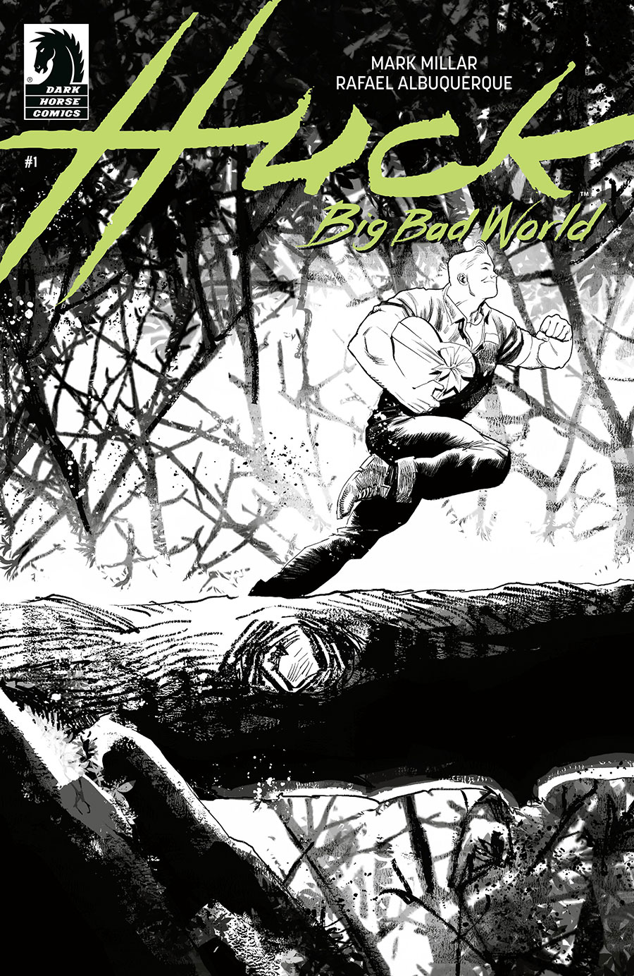 Huck II Big Bad World #1 Cover B Variant Rafael Albuquerque Black & White Cover
