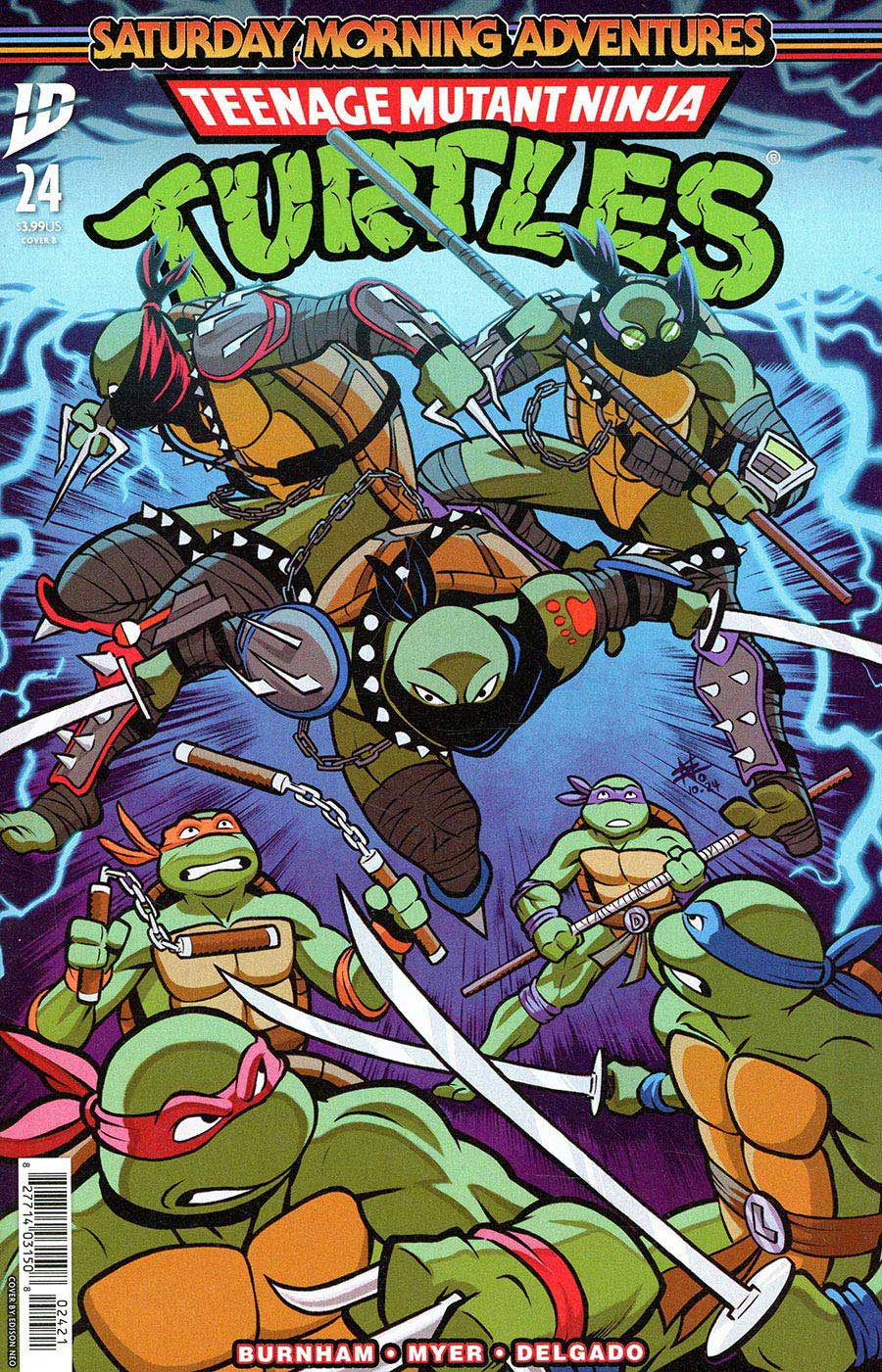 Teenage Mutant Ninja Turtles Saturday Morning Adventures Continued #24 Cover B Variant Edison Neo Cover