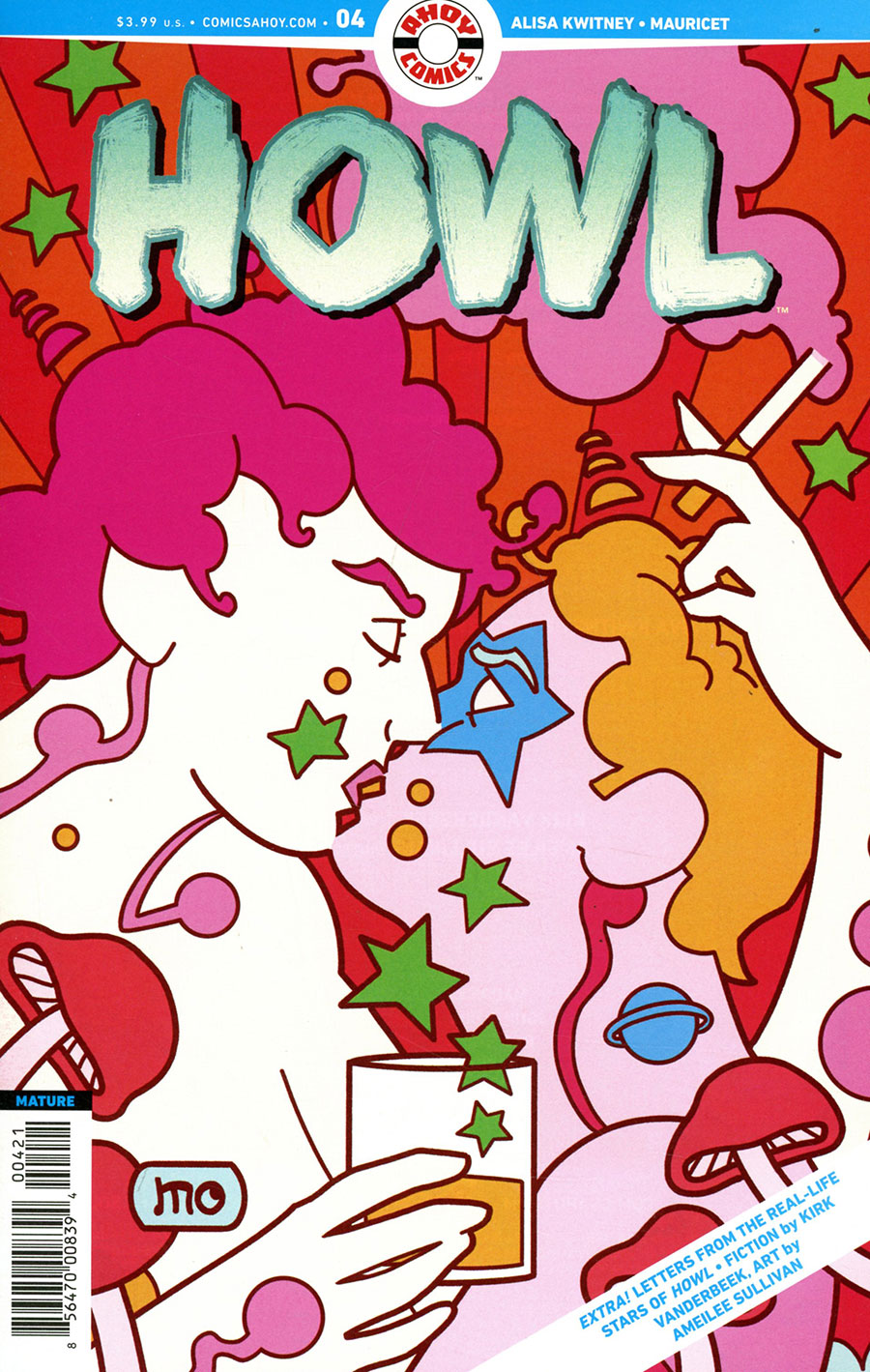 Howl #4 Cover B Variant Mauricet Psychedelic Cover
