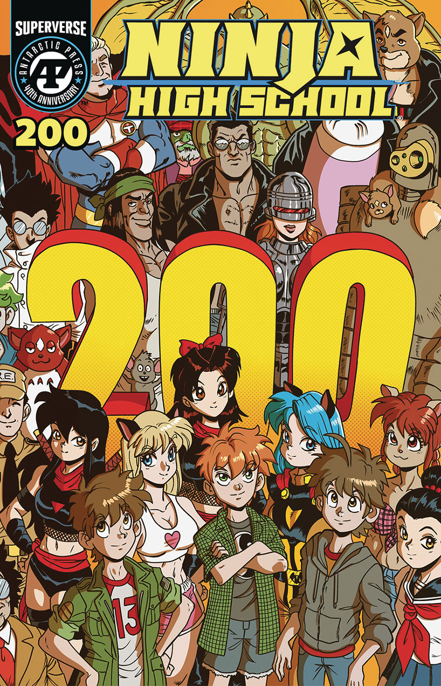 Ninja High School #200 Cover A Regular Ben Dunn Wraparound Cover - RESOLICITED