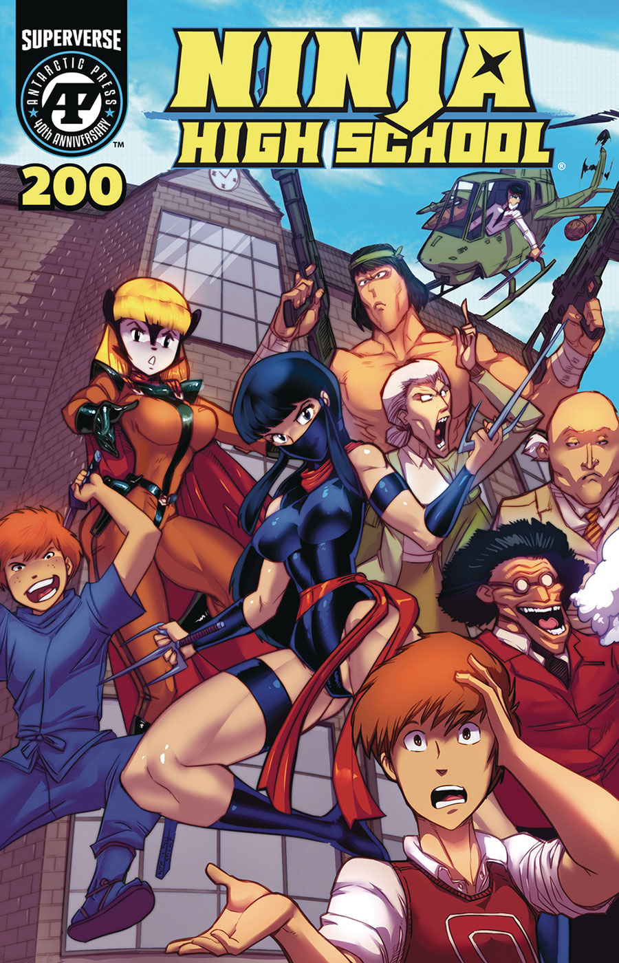 Ninja High School #200 Cover B Variant Fred Perry Cover - RESOLICITED