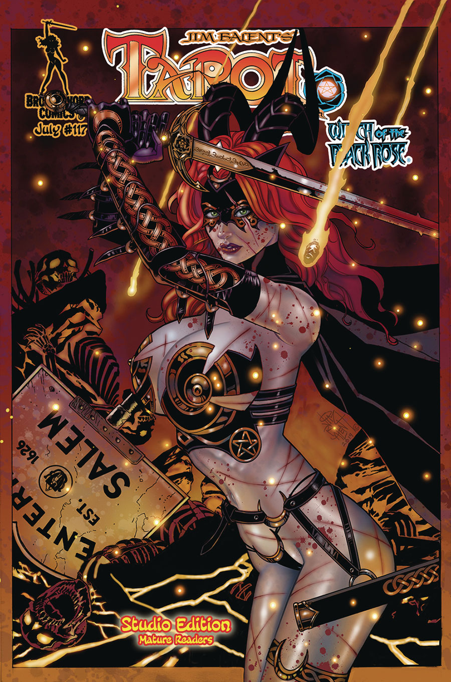 Tarot Witch Of The Black Rose #117 Cover F The Last Days Of Salem Deluxe Studio Edition