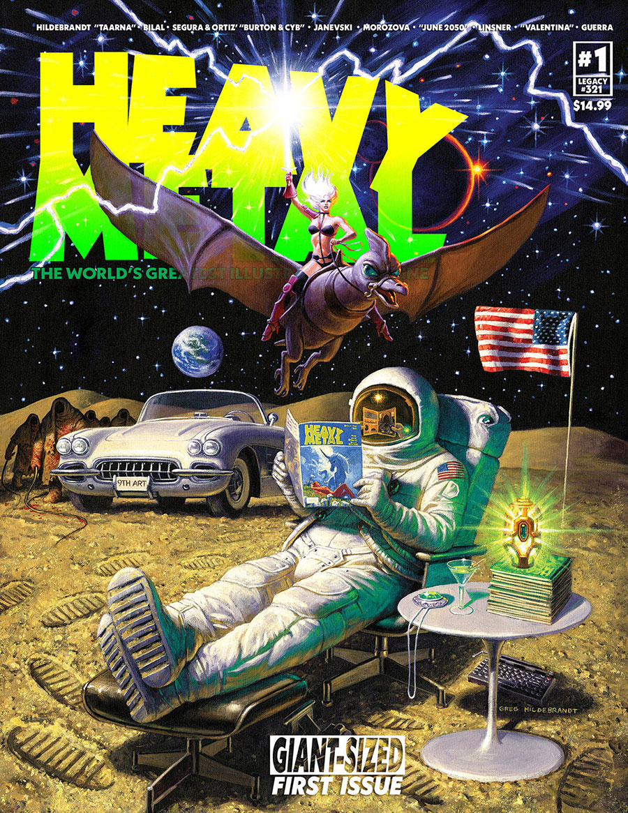 Heavy Metal Magazine #1 Cover A Regular Greg Hildebrandt Cover