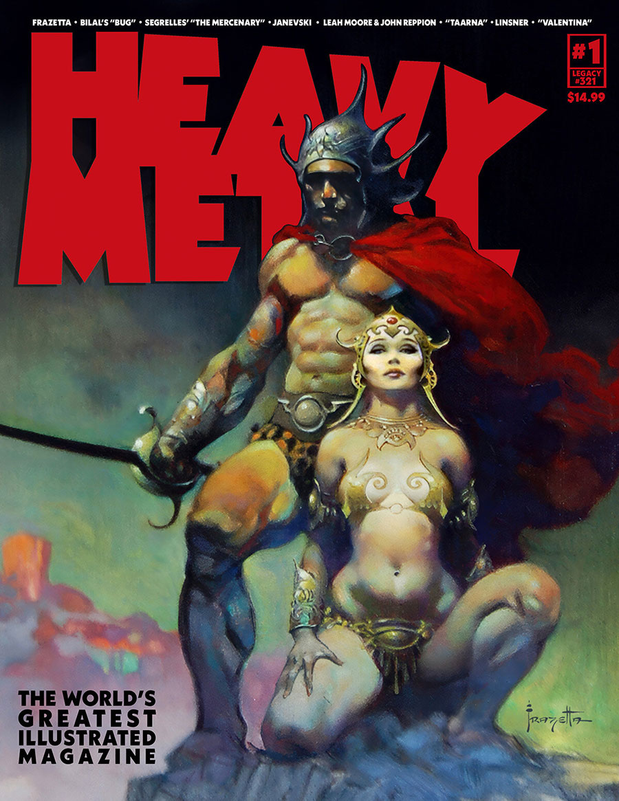 Heavy Metal Magazine #1 Cover B Variant Frank Frazetta Cover