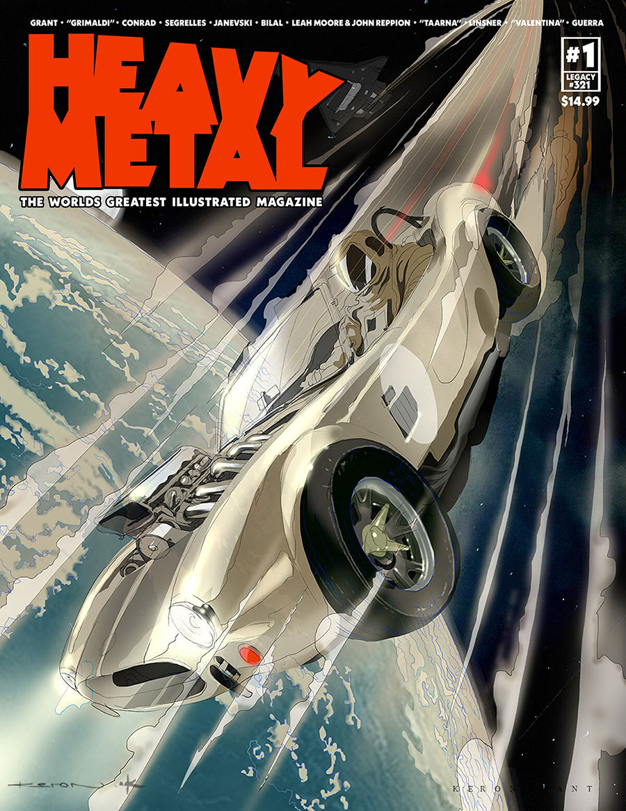 Heavy Metal Magazine #1 Cover D Variant Keron Grant Grimaldi Cover