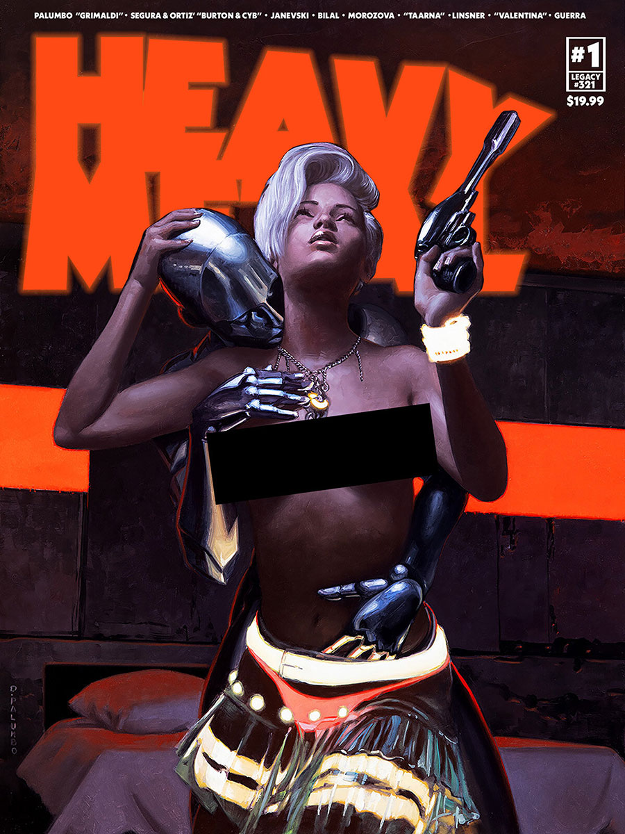 Heavy Metal Magazine #1 Cover G Variant David Palumbo Lovers NSFW Cover