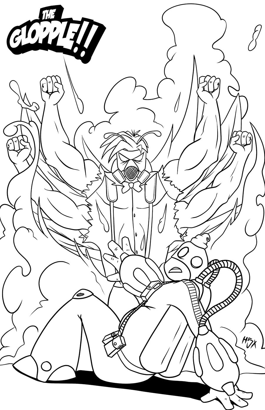 Glopple Vol 2 #2 Cover C Variant Matt Chambers Coloring Book Cover