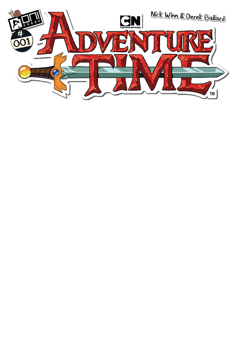 Adventure Time Vol 2 #1 Cover E Variant Blank Cover