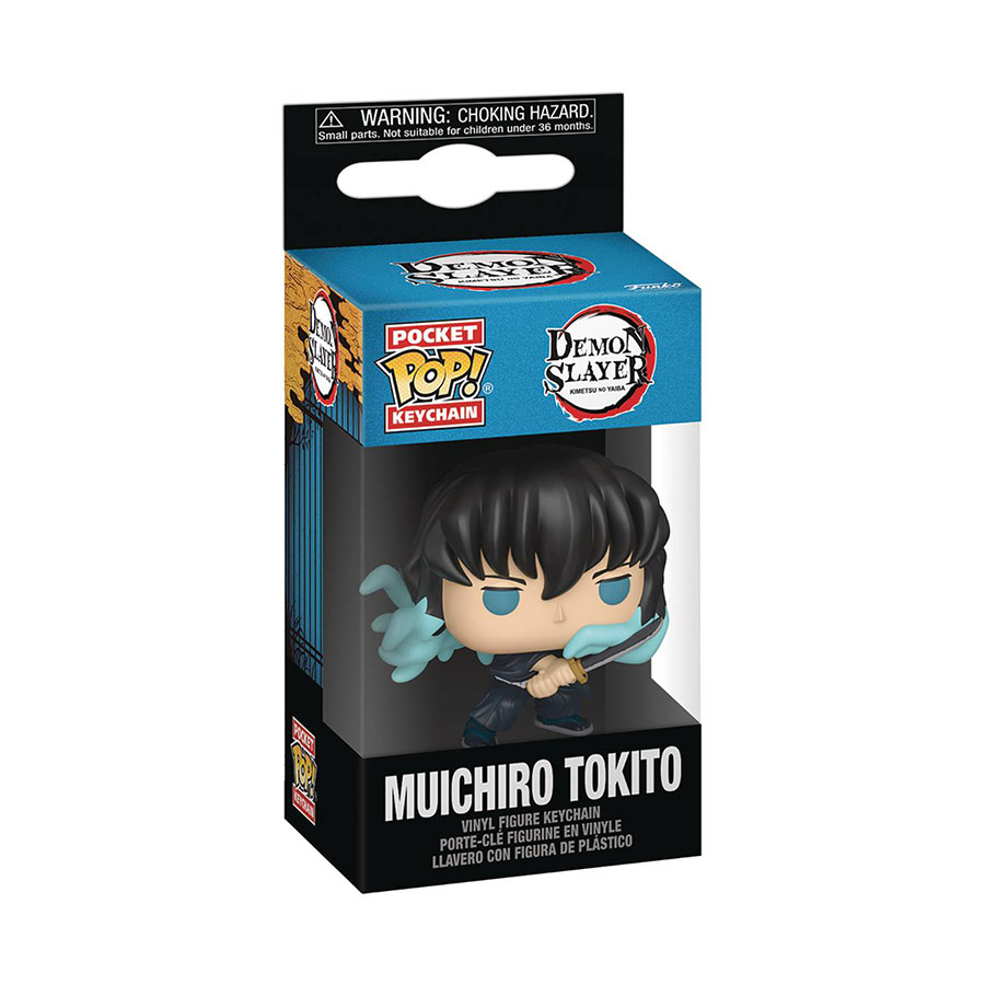 POP Keychain Demon Slayer Kimetsu No Yaiba Muichiro Attack Vinyl Figure