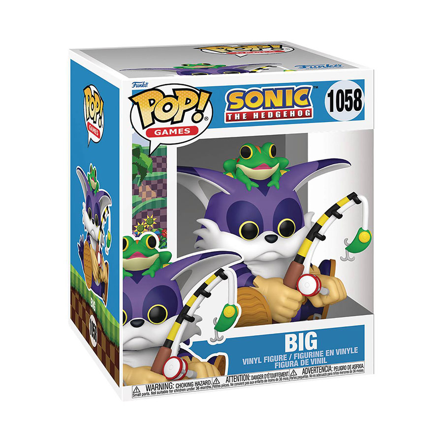POP Super Sonic The Hedgehog Big The Cat With Froggy Vinyl Figure
